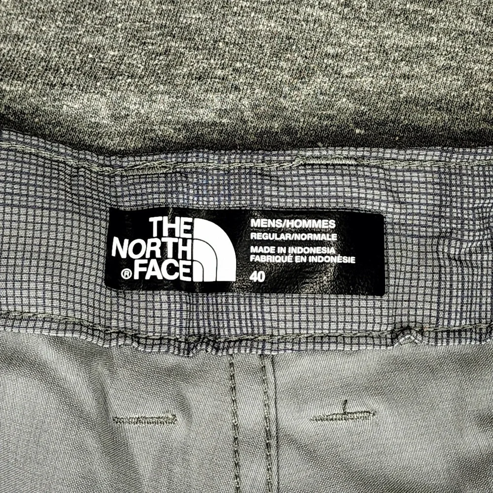 NorthFace Plaid Short 40 Men Nylon Flat Front Gray 9